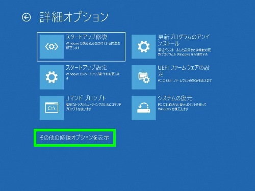 その他の修復オプション