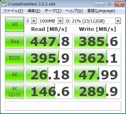 Toshiba SSD ベンチマークテスト