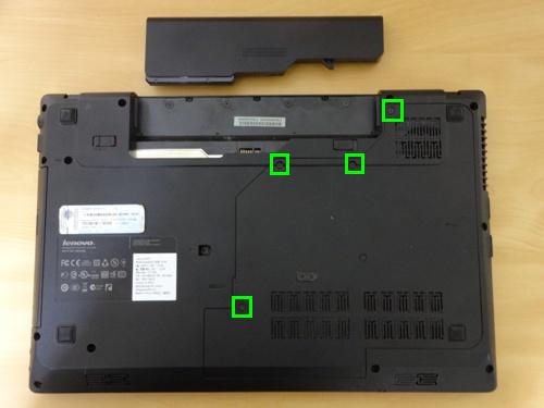 Lenovo G570 メモリー増設・HDD交換