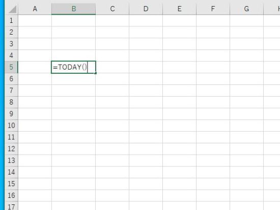 TODAY関数