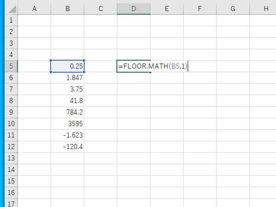 FLOOR.MATH関数