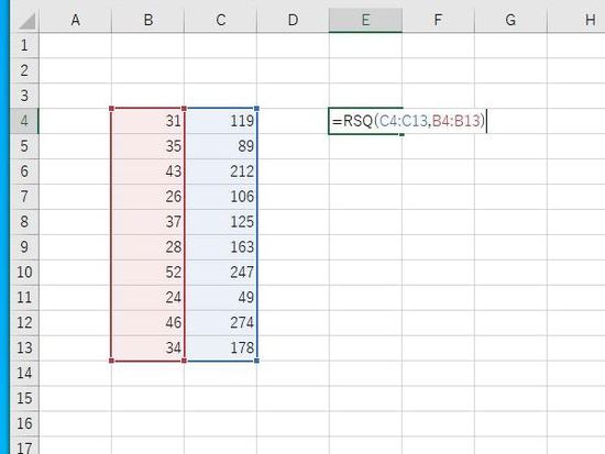 RSQ関数