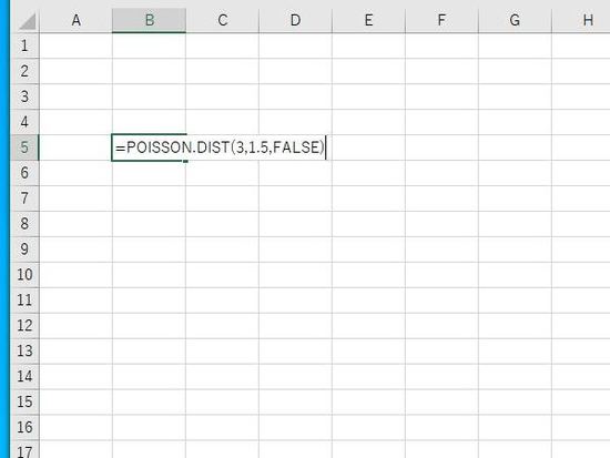 POISSON.DIST関数