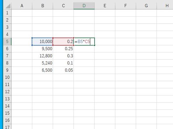 割引計算 - Using Excel