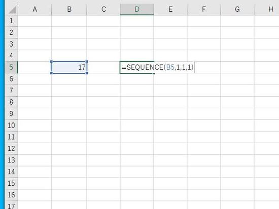 SEQUENCE関数