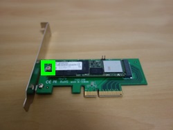 NVMe SSDの取り付け