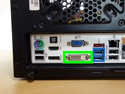 マザーボードのDVI-D端子
